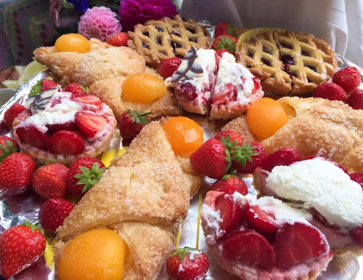 A plate of treats